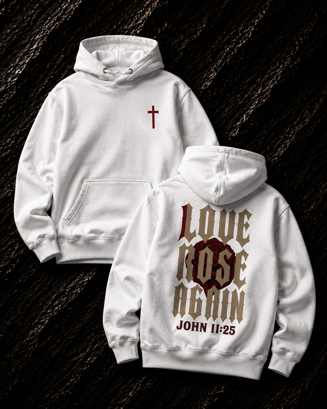 Love Rose Again Hoodie – Resurrection Bloom Edition
